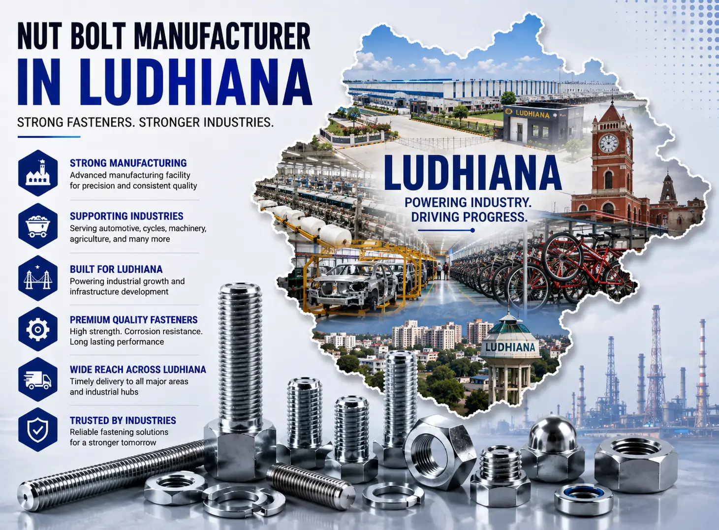 Nut Bolt Manufacturer in Ludhiana