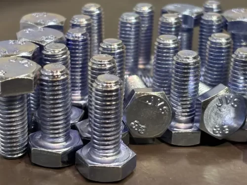 White Zinc Hex Bolts