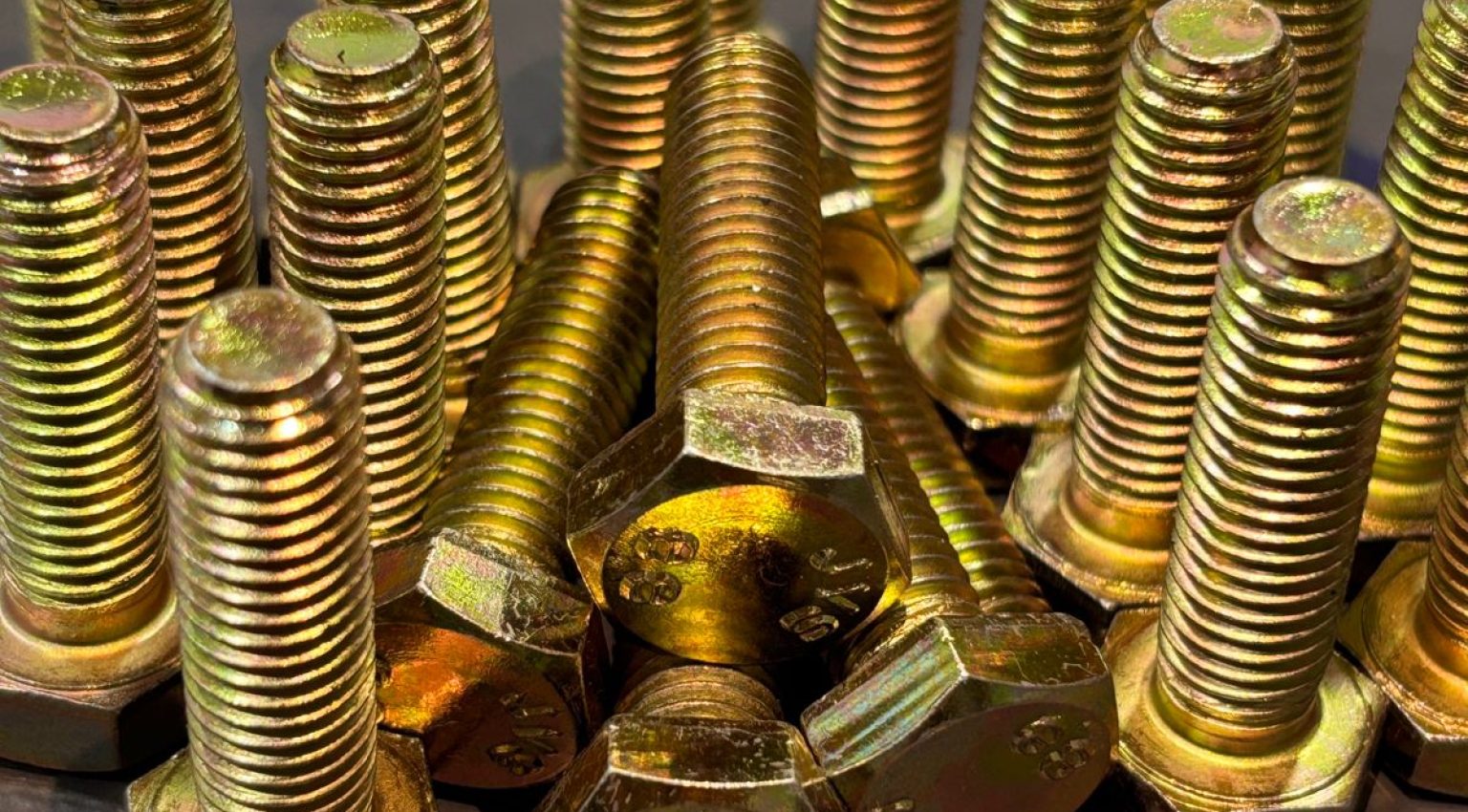 Yellow Zinc Hex Bolt