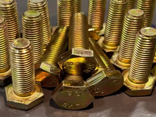 Yellow Zinc Hex Bolts