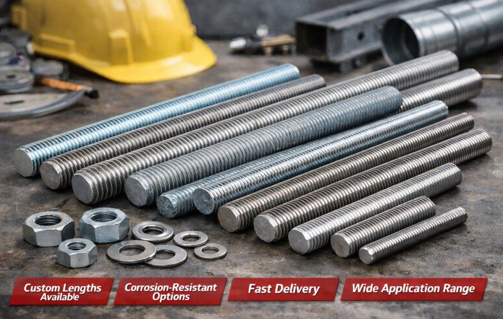 Threaded Rods Manufacturers and Suppliers in India | JVS Nut Bolt